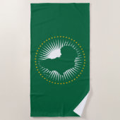 Vlag van de Afrikaanse Unie (Afrika) (Panafrica) Strandlaken (Voorkant)