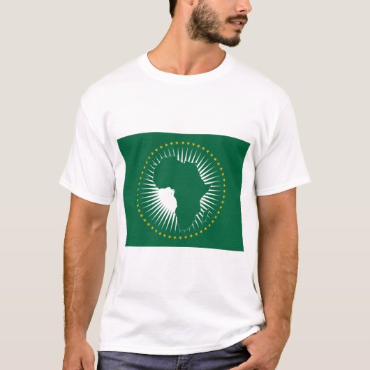 Vlag van de Afrikaanse Unie (Afrika) (Panafrica) T-shirt (Voorkant)