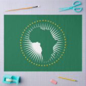 Vlag van de Afrikaanse Unie (Afrika) (Panafrica) Tissuepapier (Craft)