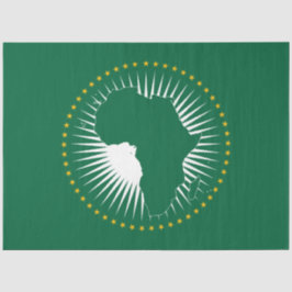 Vlag van de Afrikaanse Unie (Afrika) (Panafrica) Tissuepapier