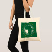 Vlag van de Afrikaanse Unie (Afrika) (Panafrica) Tote Bag (Voorkant (product))