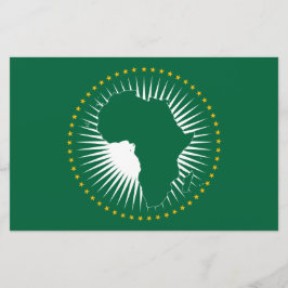 Vlag van de Afrikaanse Unie (Afrika) (Panafrika) Briefpapier