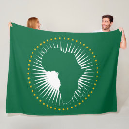 Vlag van de Afrikaanse Unie (Afrika) (Panafrika) Fleece Deken