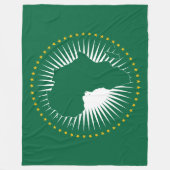 Vlag van de Afrikaanse Unie (Afrika) (Panafrika) Fleece Deken (Voorkant)