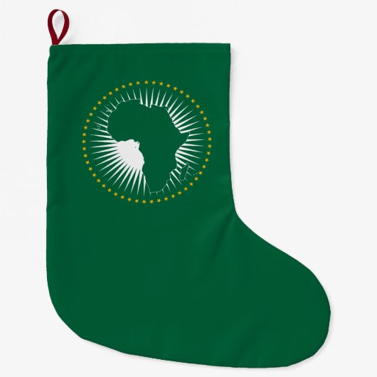 Vlag van de Afrikaanse Unie (Afrika) (Panafrika) Grote Kerstsok (Voorkant)
