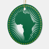 Vlag van de Afrikaanse Unie (Afrika) (Panafrika) Keramisch Ornament (Links)