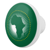 Vlag van de Afrikaanse Unie (Afrika) (Panafrika) Keramische Knop (Rechts)