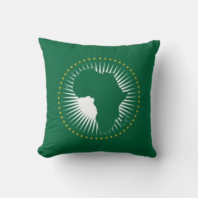 Vlag van de Afrikaanse Unie (Afrika) (Panafrika) Kussen (Voorkant)