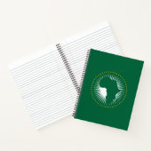 Vlag van de Afrikaanse Unie (Afrika) (Panafrika) Notitieboek (Binnen)