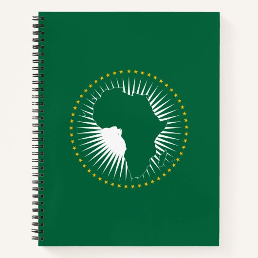 Vlag van de Afrikaanse Unie (Afrika) (Panafrika) Notitieboek (Voorkant)