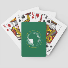 Vlag van de Afrikaanse Unie (Afrika) (Panafrika) Pokerkaarten