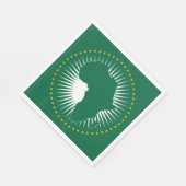 Vlag van de Afrikaanse Unie (Afrika) (Panafrika) Servet (Hoek)