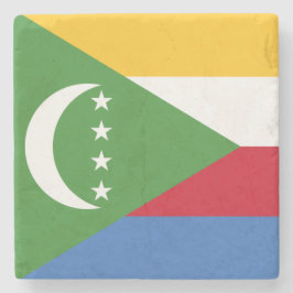 Vlag van de Afrikaanse Unie (Afrika) (Panafrika) Stenen Onderzetter