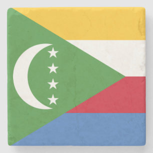 Vlag van de Afrikaanse Unie (Afrika) (Panafrika) Stenen Onderzetter