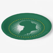 Vlag van de Afrikaanse Unie (continentaal Afrika) Papieren Bordje (Gekanteld)