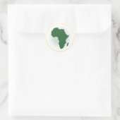 vlag van de Afrikaanse Unie Ronde Sticker (Tas)