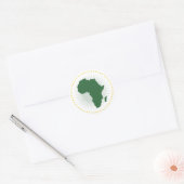 vlag van de Afrikaanse Unie Ronde Sticker (Envelop)