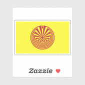 Vlag van de Akimel O'odham (Pima) mensen, Mexico Sticker (Vel)