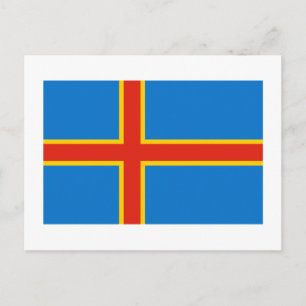 vlag van de Alandeilanden Briefkaart