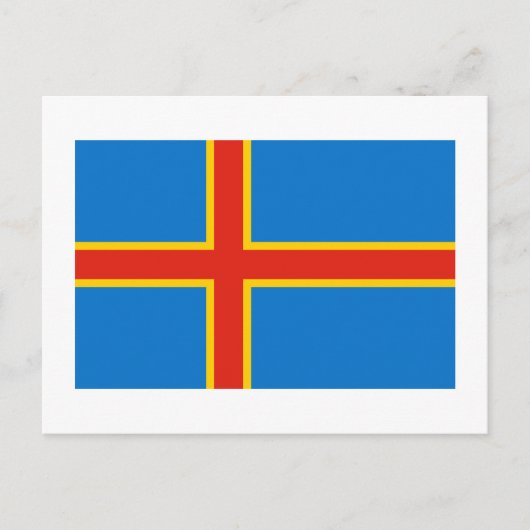 vlag van de Alandeilanden Briefkaart (Voorkant)