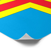 vlag van de Alandeilanden Poster (Hoek)