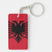 Vlag van de Albanese Sleutelhanger (achterkant)