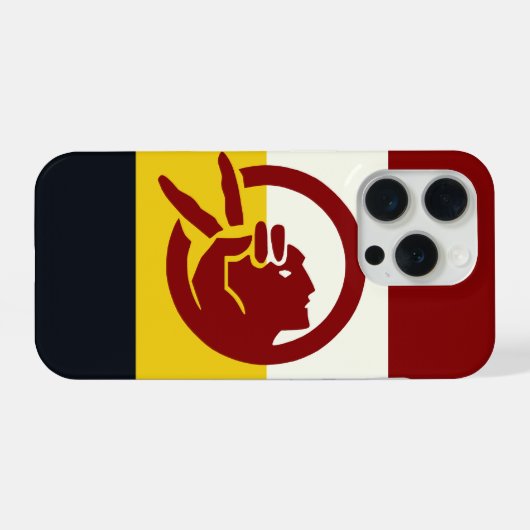 Vlag van de American Indian Movement iPhone Hoesje (Achterkant horizontaal)