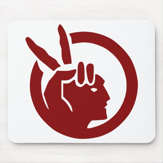 Vlag van de American Indian Movement Muismat (Voorkant)