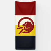 Vlag van de American Indian Movement Spandoek (Verticaal)