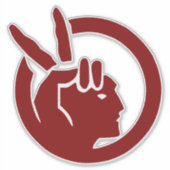 Vlag van de American Indian Movement Sticker (Voorkant)