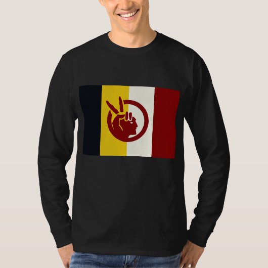 Vlag van de American Indian Movement T-shirt (Voorkant)