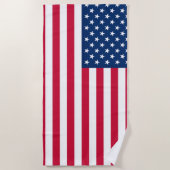 Vlag van de Amerikaanse "Beach Towel" Strandlaken (Voorkant)