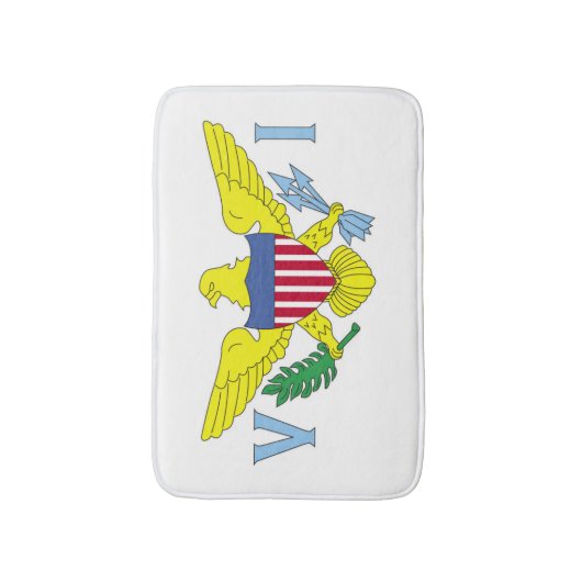 Vlag van de Amerikaanse Maagdeneilanden Badmat (Voorkant Verticaal)