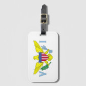 Vlag van de Amerikaanse Maagdeneilanden Bagagelabel (Voorkant (verticaal))