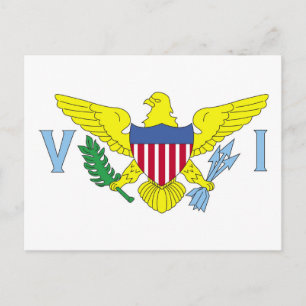 Vlag van de Amerikaanse Maagdeneilanden Briefkaart