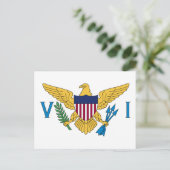 Vlag van de Amerikaanse Maagdeneilanden Briefkaart (Staand voorkant)