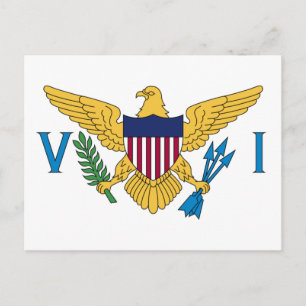 Vlag van de Amerikaanse Maagdeneilanden Briefkaart