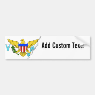 vlag van de Amerikaanse Maagdeneilanden Bumpersticker