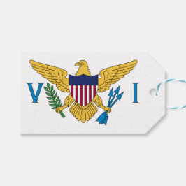 Vlag van de Amerikaanse Maagdeneilanden Cadeaulabel