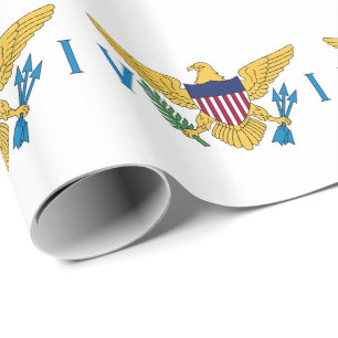 Vlag van de Amerikaanse Maagdeneilanden Cadeaupapier