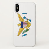 Vlag van de Amerikaanse Maagdeneilanden Case-Mate iPhone Case (Achterkant)
