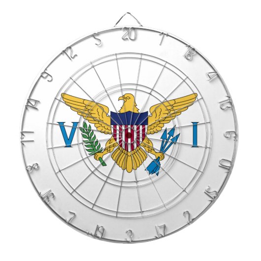 Vlag van de Amerikaanse Maagdeneilanden Dartbord (Voorkant)