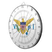 Vlag van de Amerikaanse Maagdeneilanden Dartbord (Voorkant Rechts)