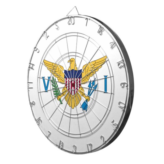 Vlag van de Amerikaanse Maagdeneilanden Dartbord (Voorkant Rechts)