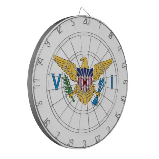 Vlag van de Amerikaanse Maagdeneilanden Dartbord (Voorkant Links)