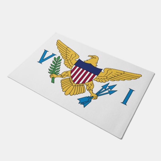 Vlag van de Amerikaanse Maagdeneilanden Deurmat (Schuin)