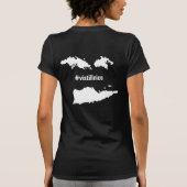 Vlag van de Amerikaanse Maagdeneilanden (eilanden  T-shirt (Achterkant)