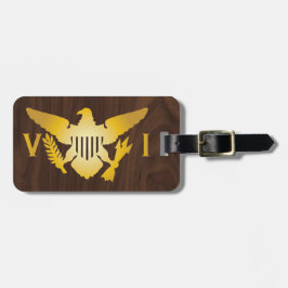 Vlag van de Amerikaanse Maagdeneilanden, Faux Dark Bagagelabel