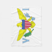 Vlag van de Amerikaanse Maagdeneilanden Fleece Deken (Voorkant)