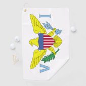 Vlag van de Amerikaanse Maagdeneilanden Golfhanddoek (Insitu)